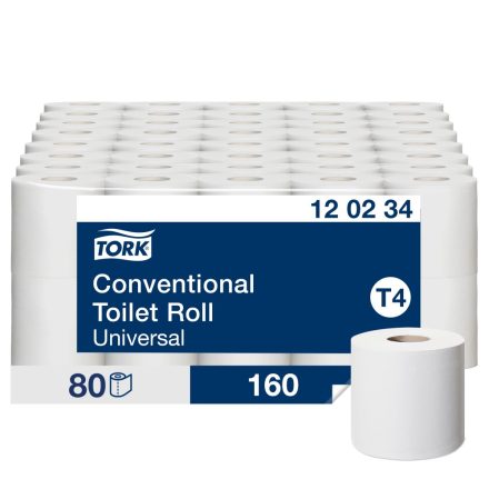 Tork Universal kistekercses toalettpapír T4 2r, fehér, 80x(17,5 m) SCA120234