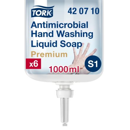 Tork kézfertőtlenítő folyékony szappan, biocid, S1, átlátszó 1 literes SCA420710