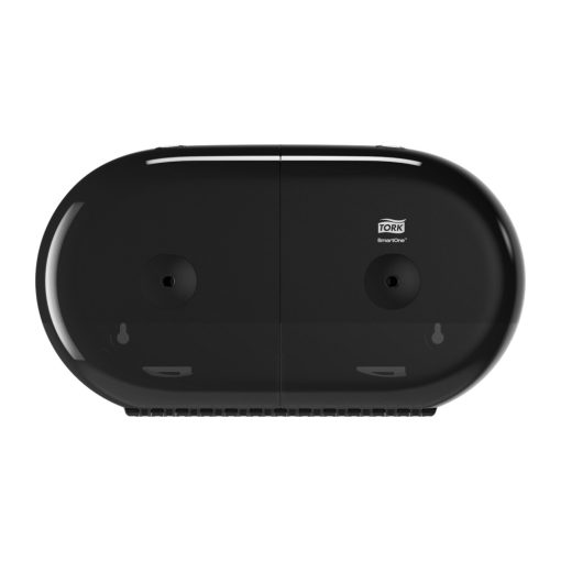 Tork SmartOne Mini duplatekercses toalettpapír adagoló T9 Elevation, fekete, ABS 22,1x39,8x15,6 cm SCA682008